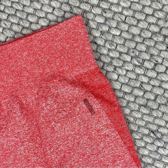 Gymshark Flex High Waist Seamless Leggings XS Red Marl Claret - Picture 4 of 9